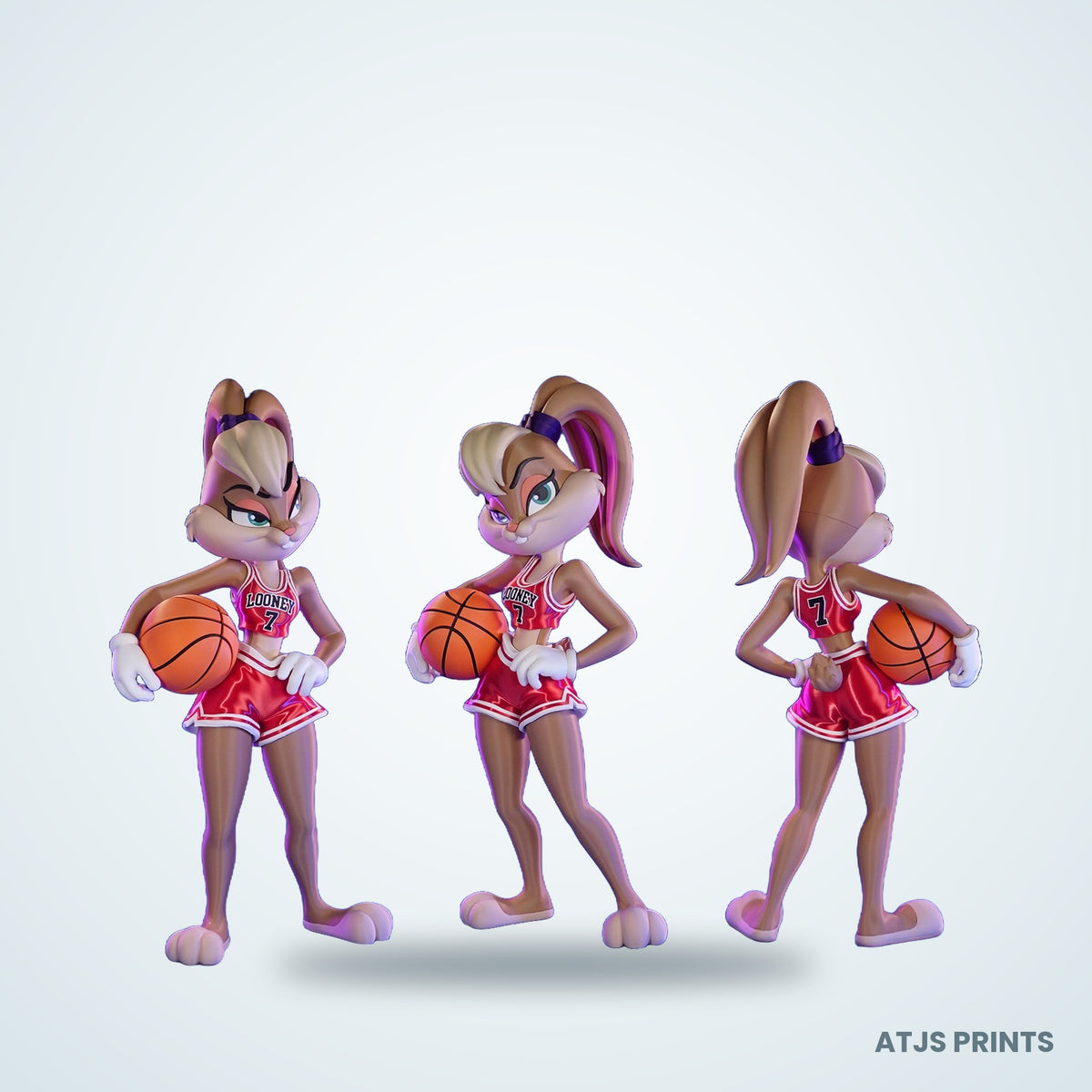Lola Bunny Basketball 3D Printed Figure - 19" - view 4