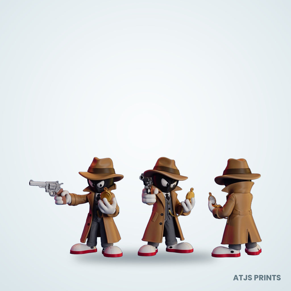 Marvin the Martian Peaky Blinders 3D Printed Figure - 14" - view 3