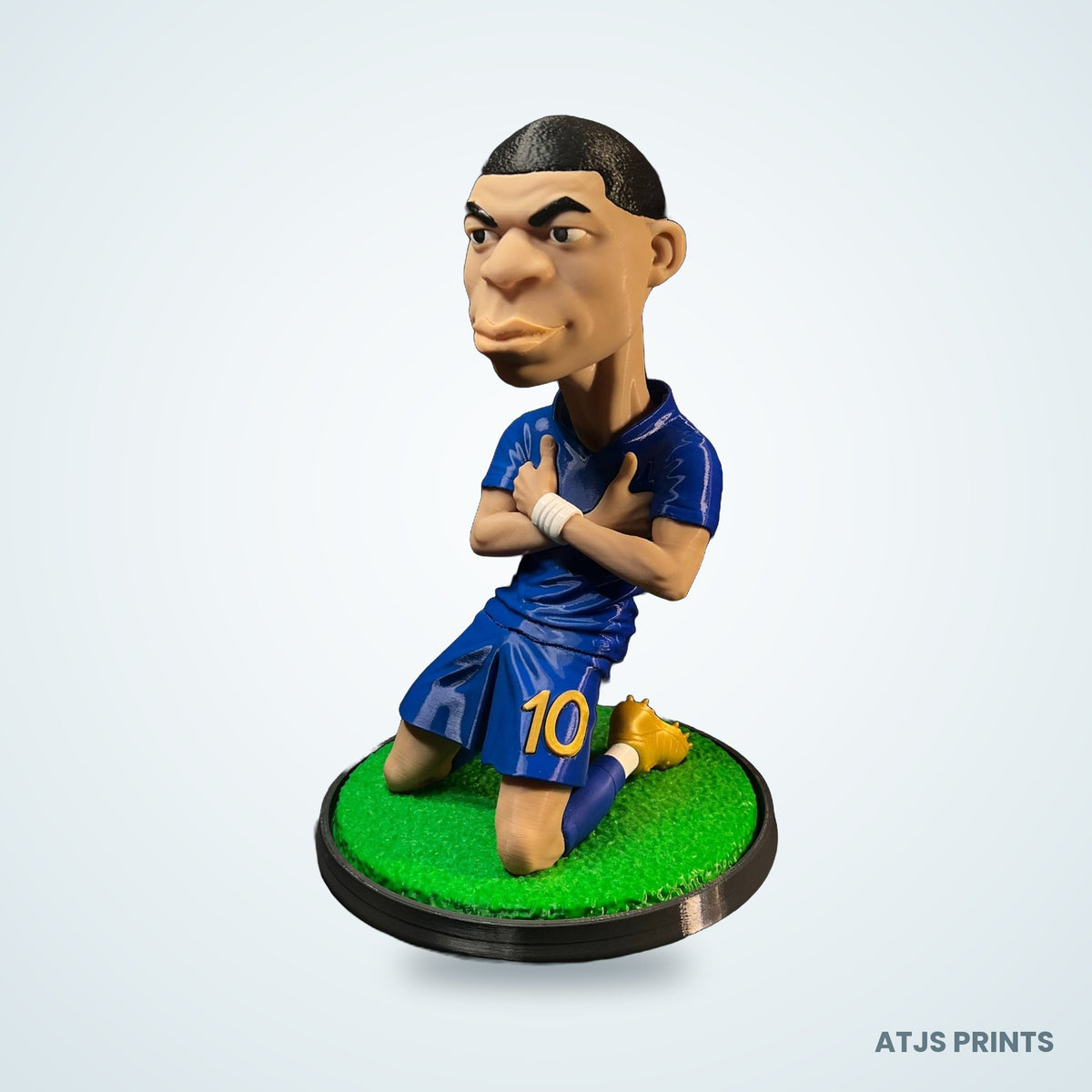 Kylian Mbappé Caricature 3D Printed Figure - 12" - view 1
