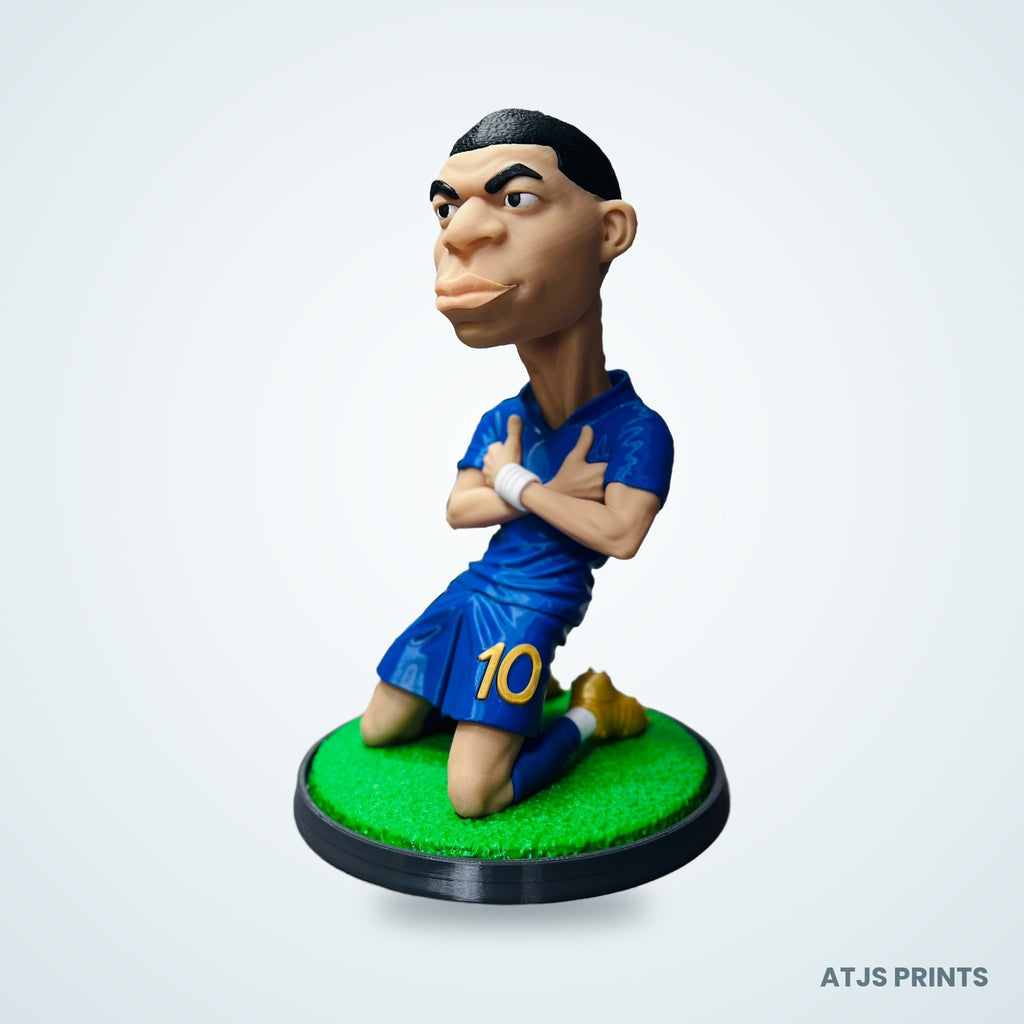 Kylian Mbappé Caricature 3D Printed Figure - 12" - view 4
