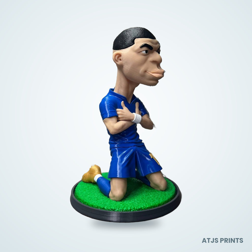 Kylian Mbappé Caricature 3D Printed Figure - 12" - view 5