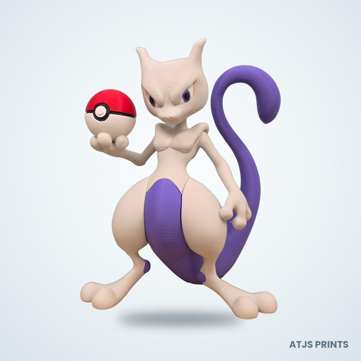 Mewtwo 3D Printed Figure - 16" - view 1