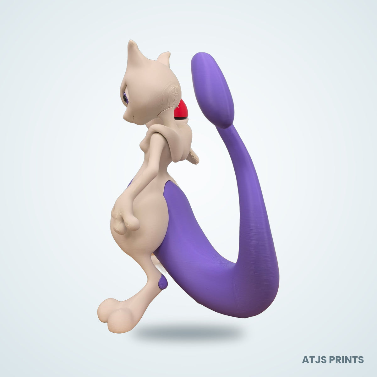 Mewtwo 3D Printed Figure - 16" - view 4