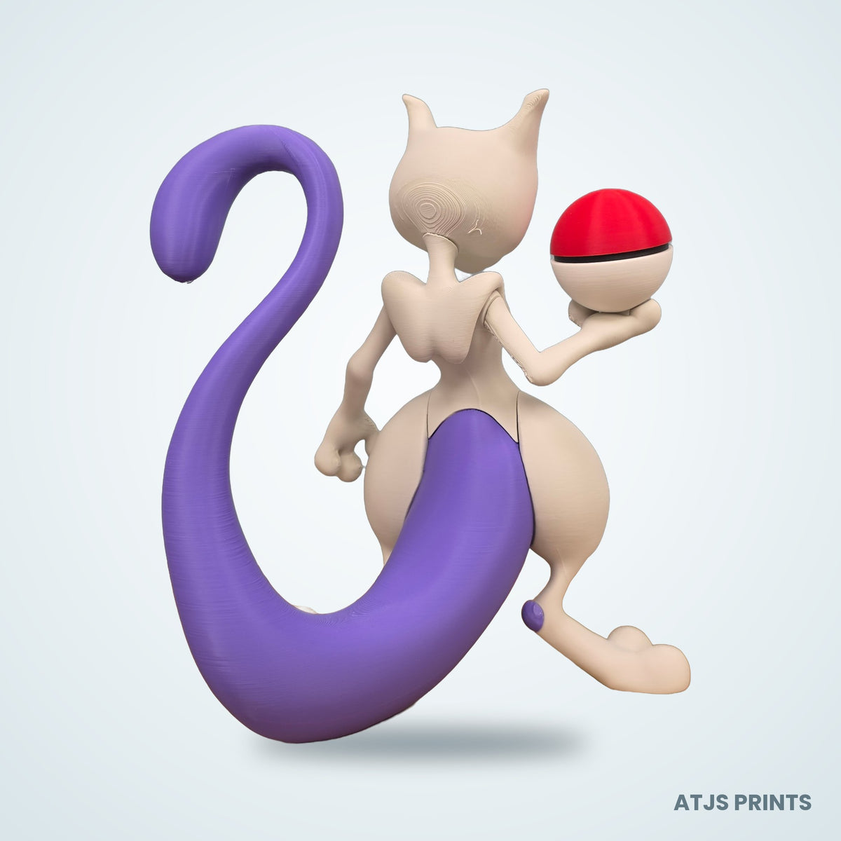 Mewtwo 3D Printed Figure - 16" - view 5
