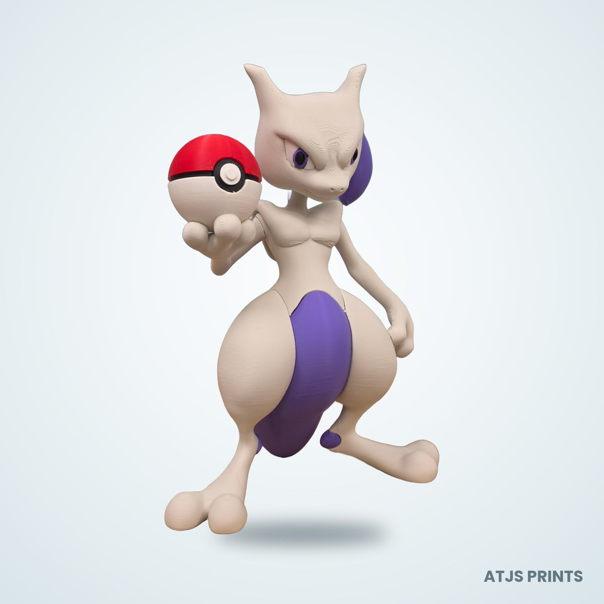 Mewtwo 3D Printed Figure - 16" - view 7