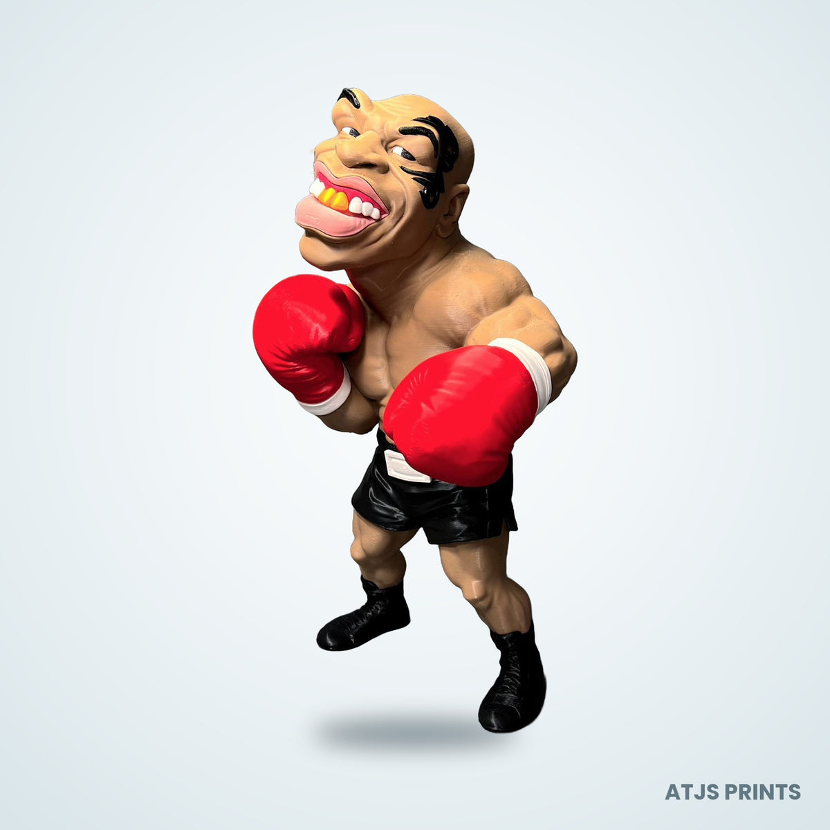 Mike Tyson Caricature 3D Printed Figure - 15" - view 1