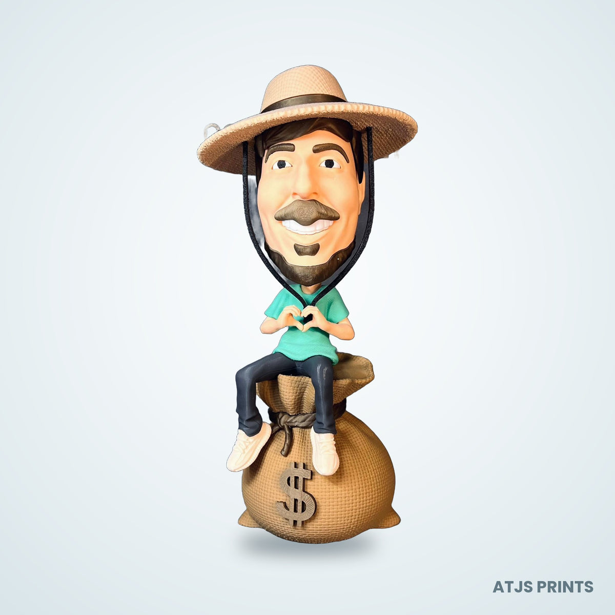 MrBeast Caricature 3D Printed Figure - 15" - view 1