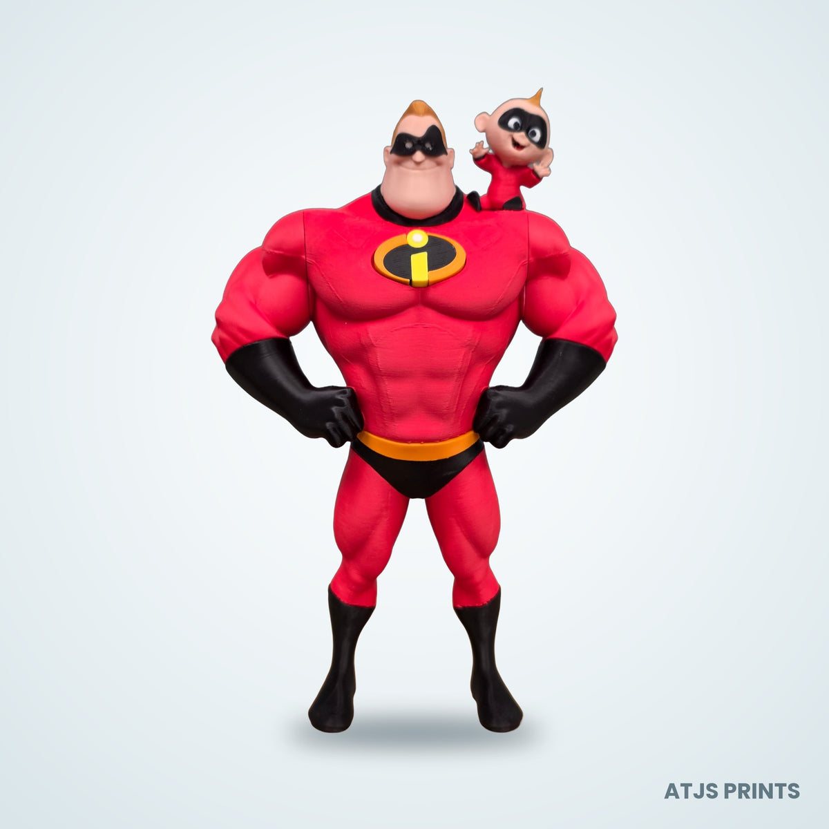 Mr. Incredible & Jack-Jack 3D Printed Figure - 18" - view 1