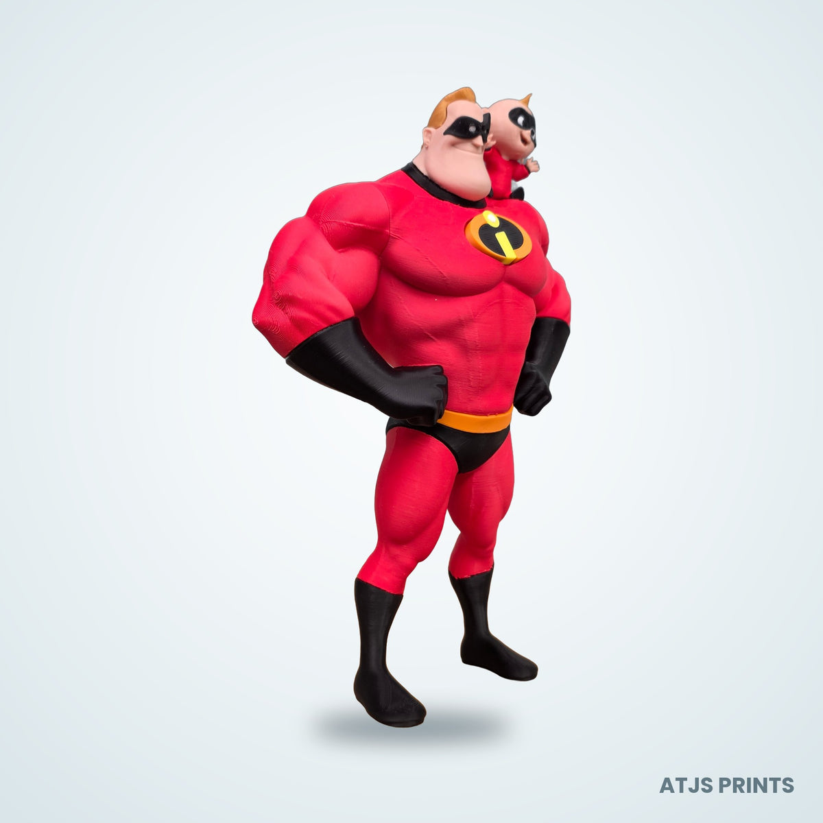Mr. Incredible & Jack-Jack 3D Printed Figure - 18" - view 6