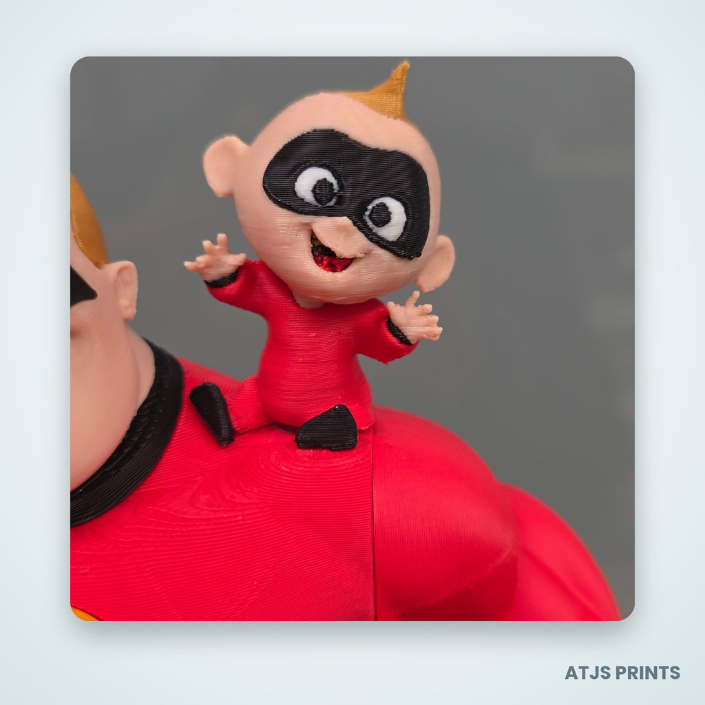 Mr. Incredible & Jack-Jack 3D Printed Figure - 18" - view 7