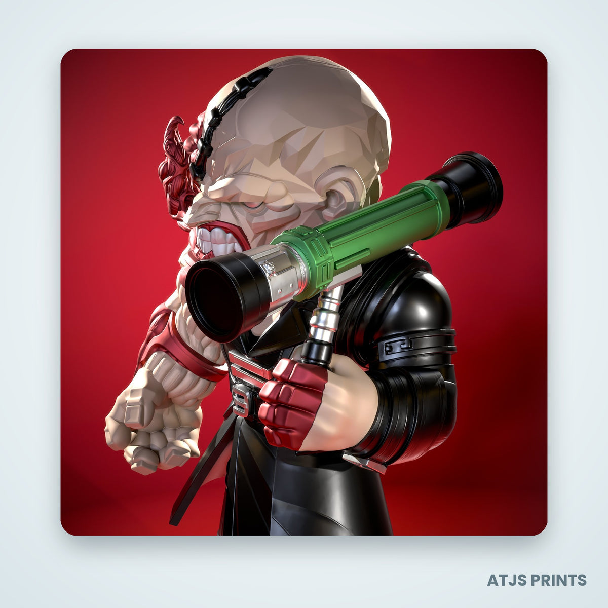 Nemesis (Resident Evil) 3D Printed Figure - 14" - view 4