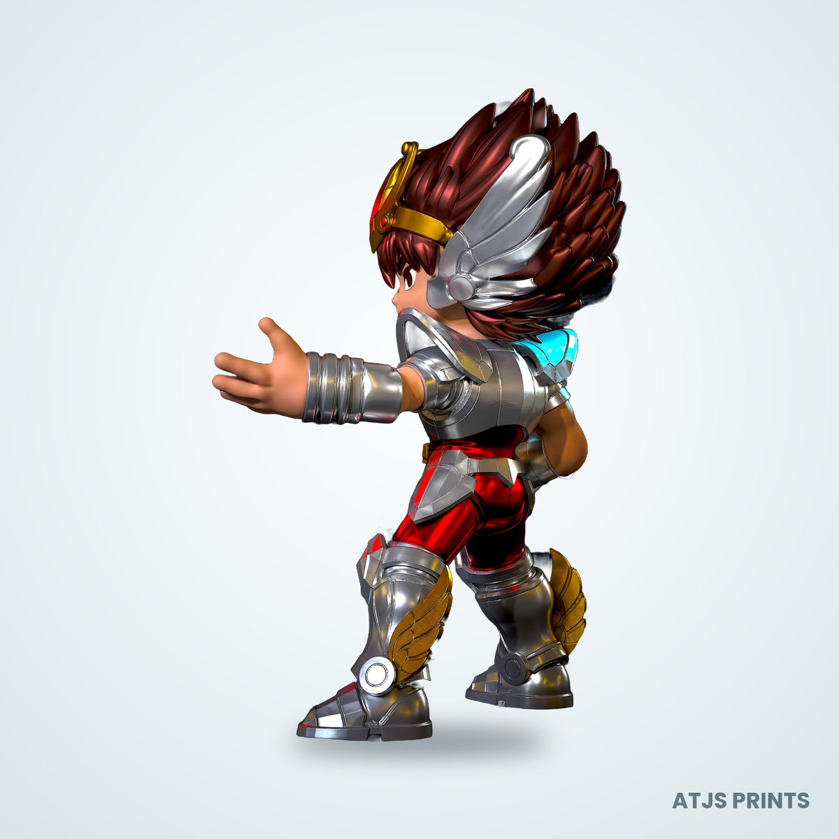 Pegasus Seiya (Saint Seiya) 3D Printed Figure - 13" - view 2