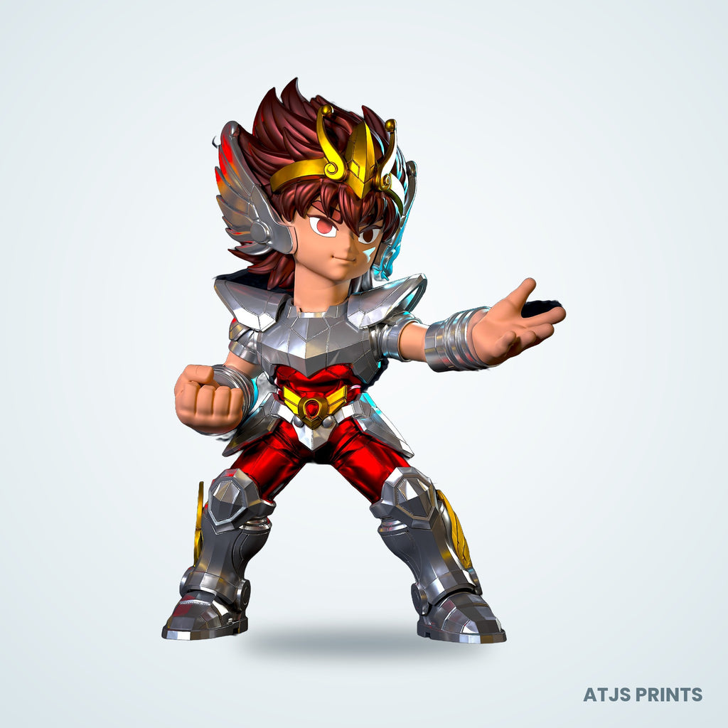 Pegasus Seiya (Saint Seiya) 3D Printed Figure - 13" - view 4