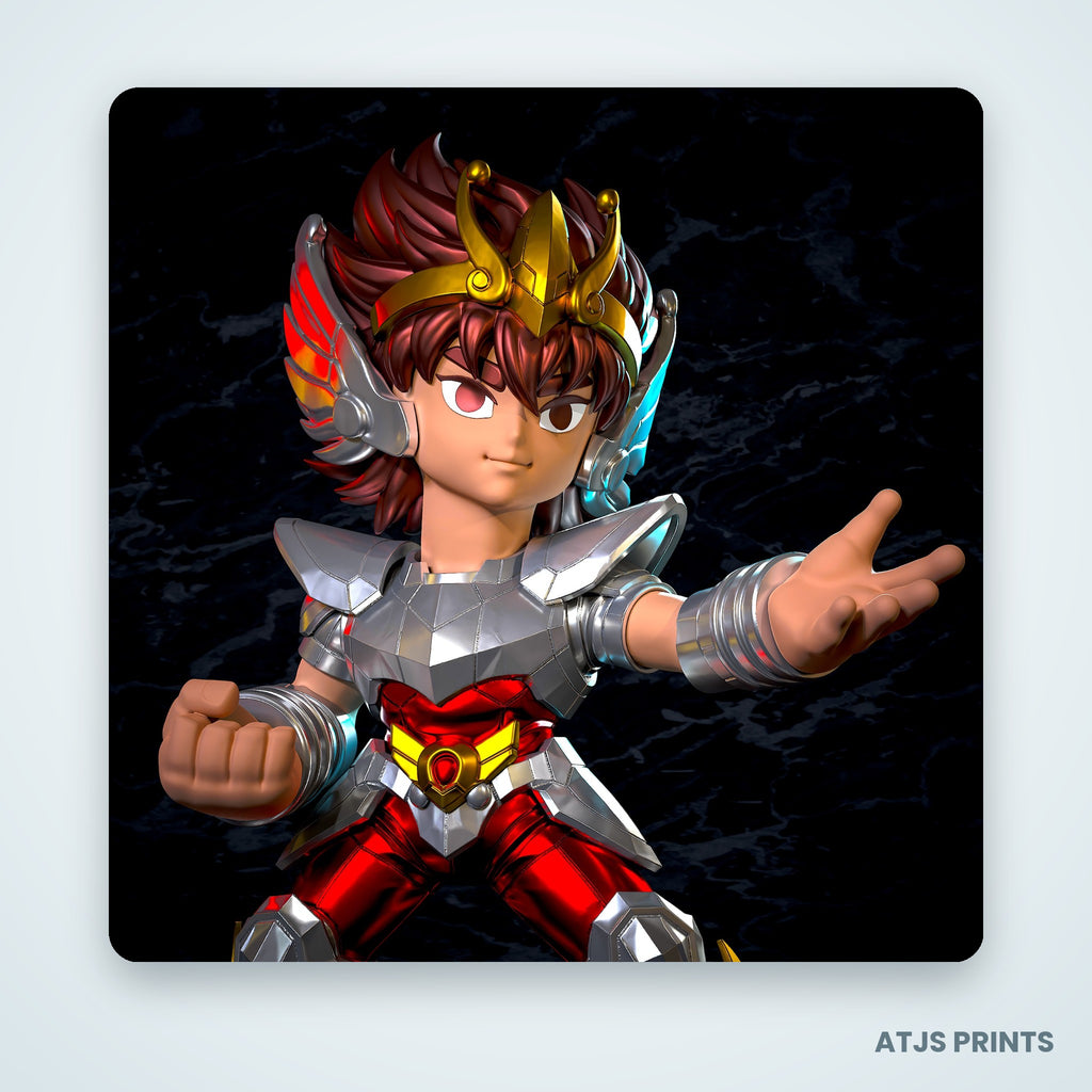 Pegasus Seiya (Saint Seiya) 3D Printed Figure - 13" - view 5