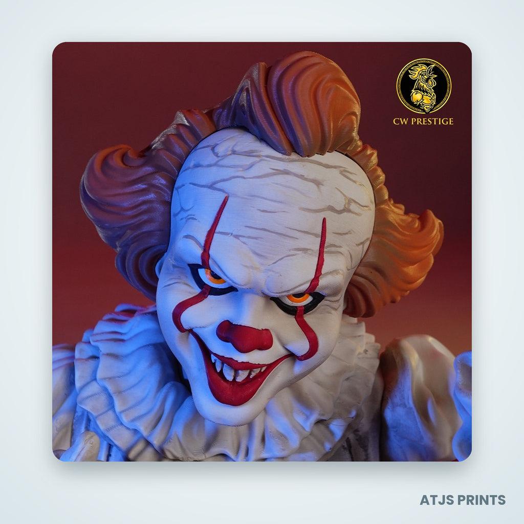 Pennywise 3D Printed Bust - 7" - view 4