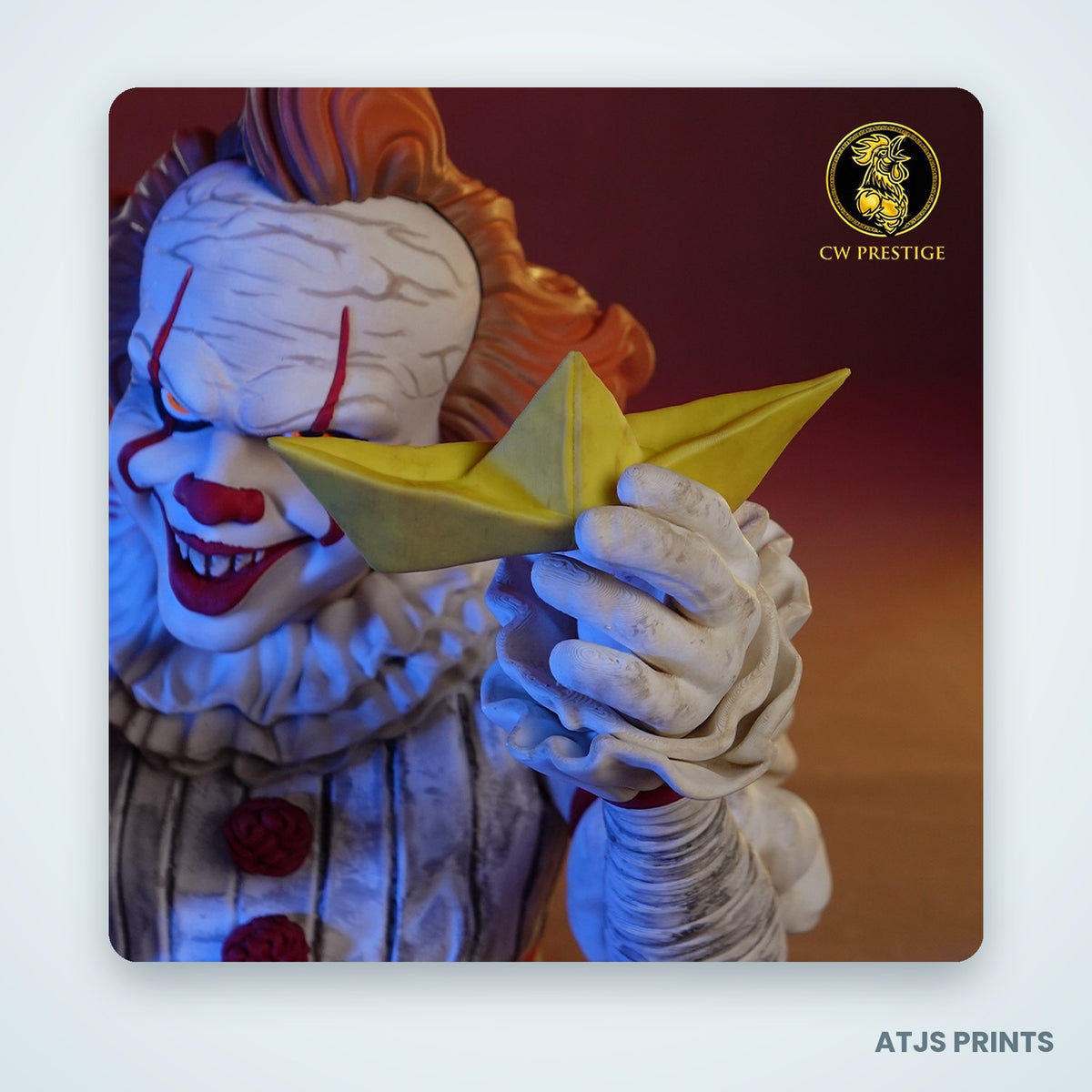 Pennywise 3D Printed Bust - 7" - view 5