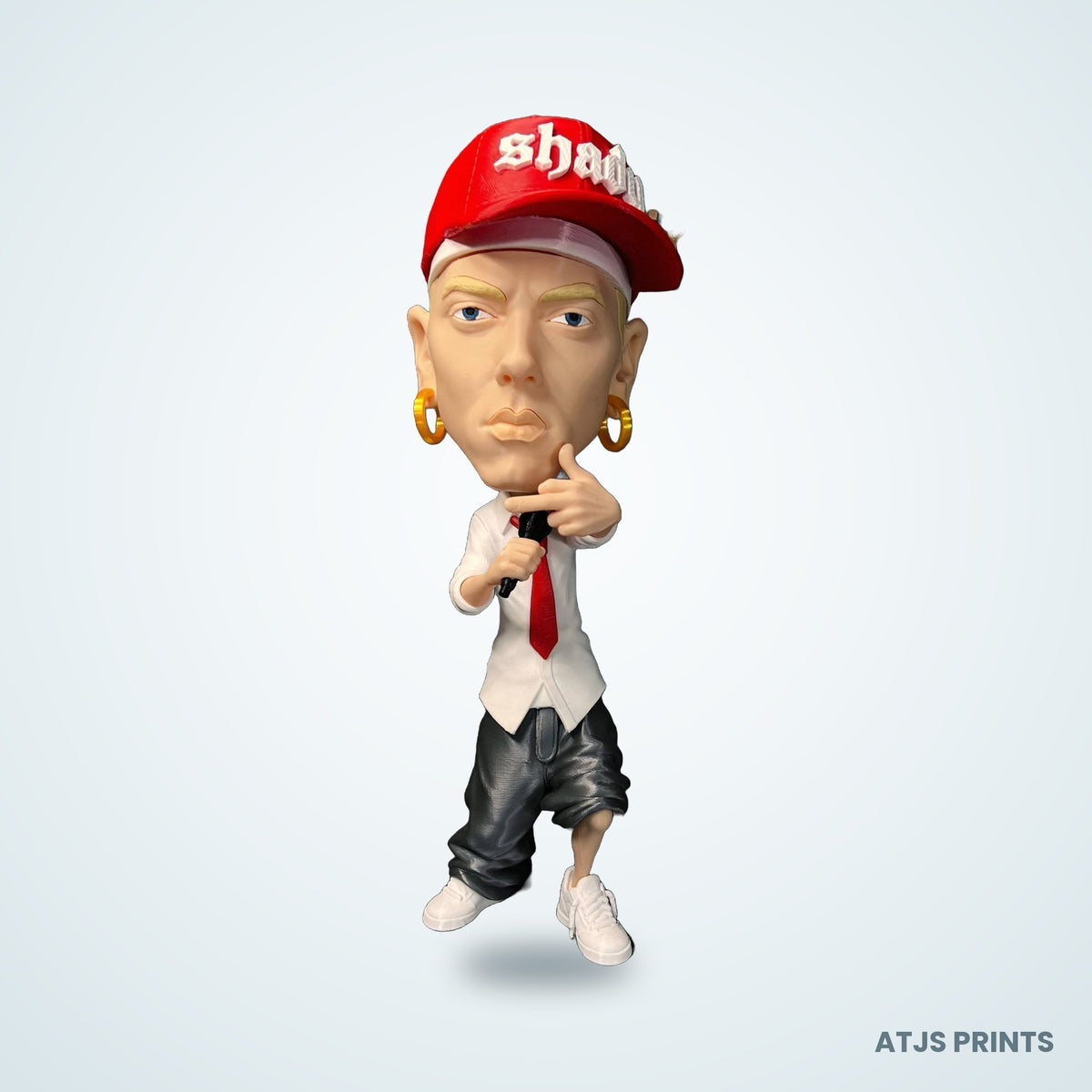 Eminem Caricature 3D Printed Figure - 15" - view 1