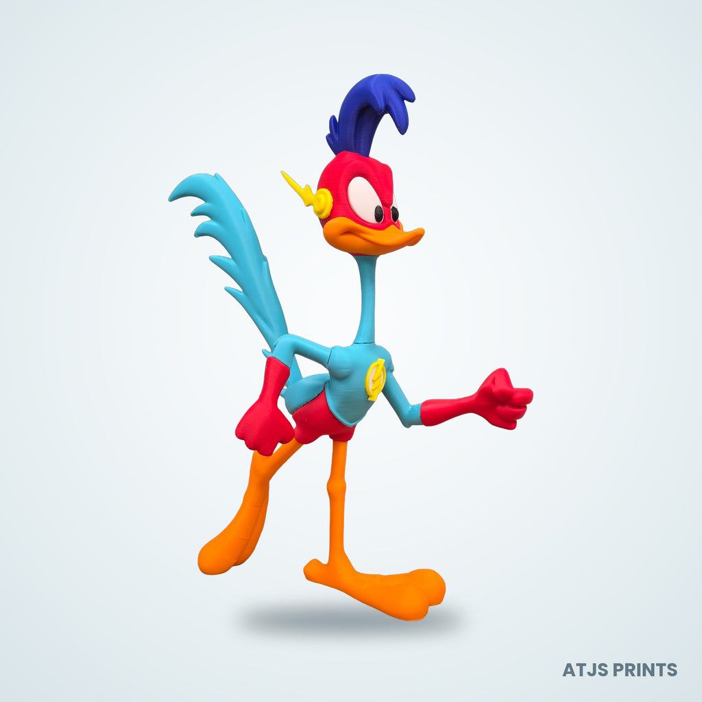 Road Runner as The Flash 3D Printed Figure - 21" - view 2