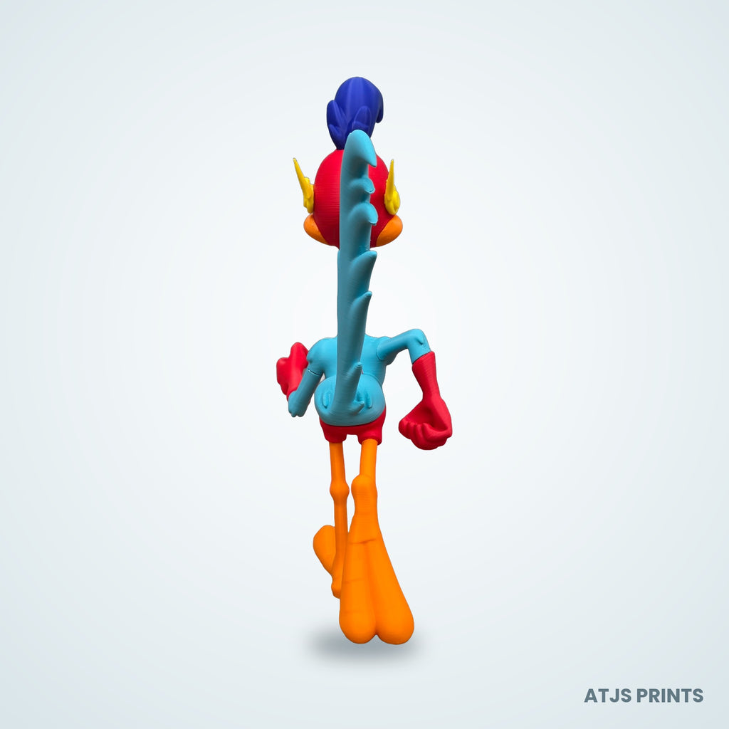 Road Runner as The Flash 3D Printed Figure - 21" - view 4