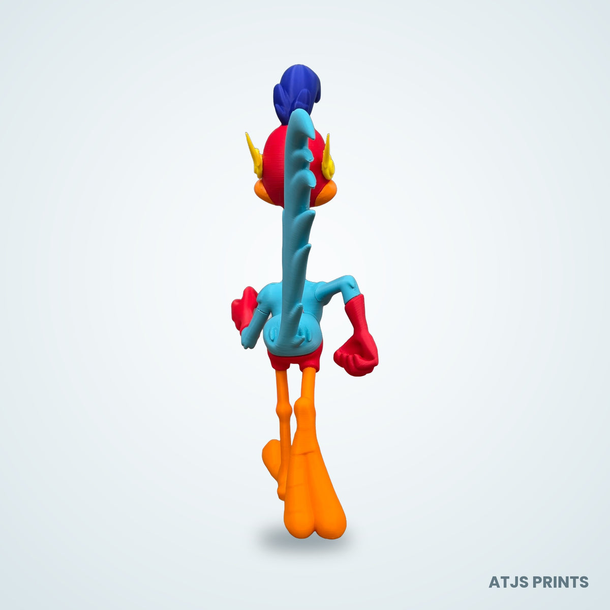 Road Runner as The Flash 3D Printed Figure - 21" - view 4