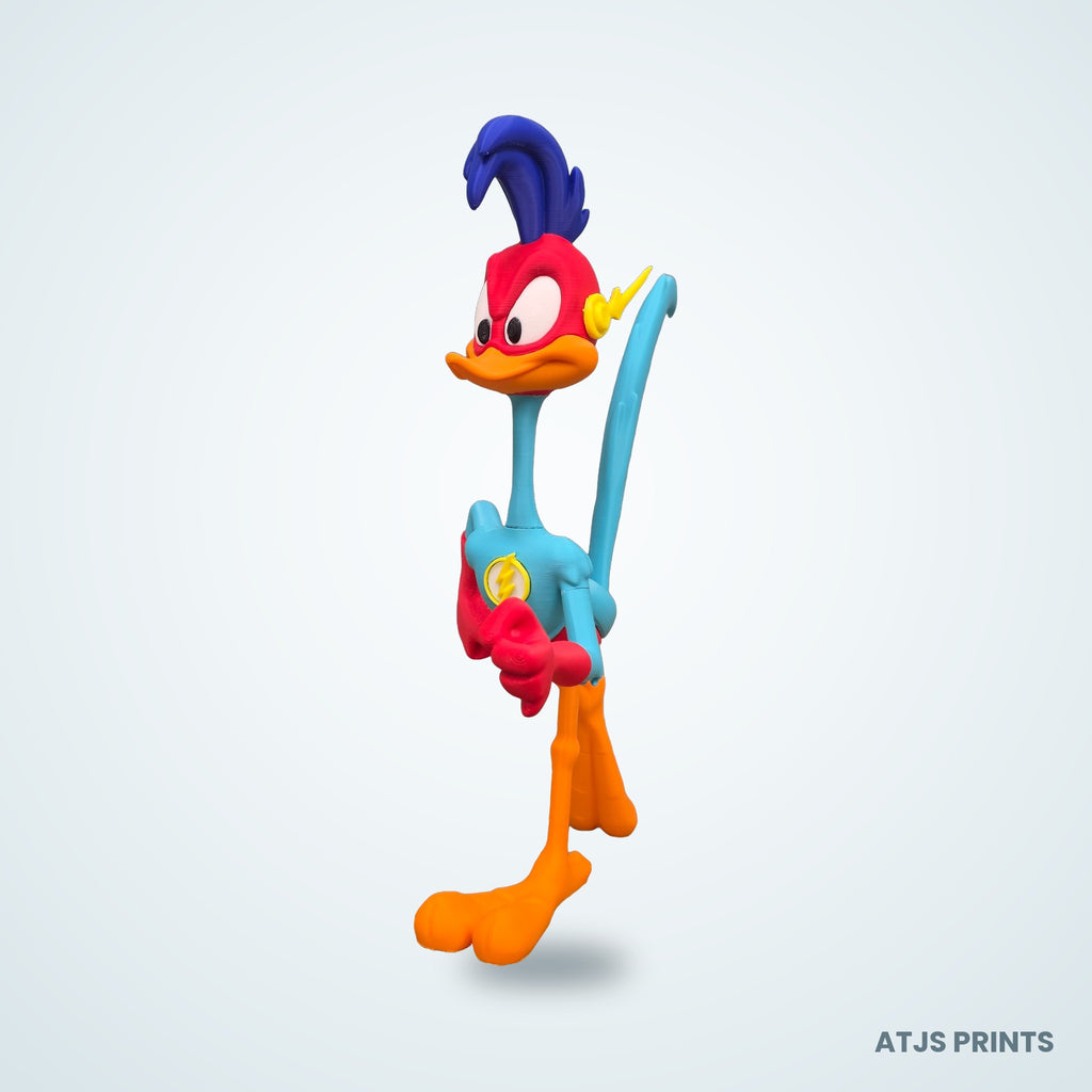 Road Runner as The Flash 3D Printed Figure - 21" - view 7