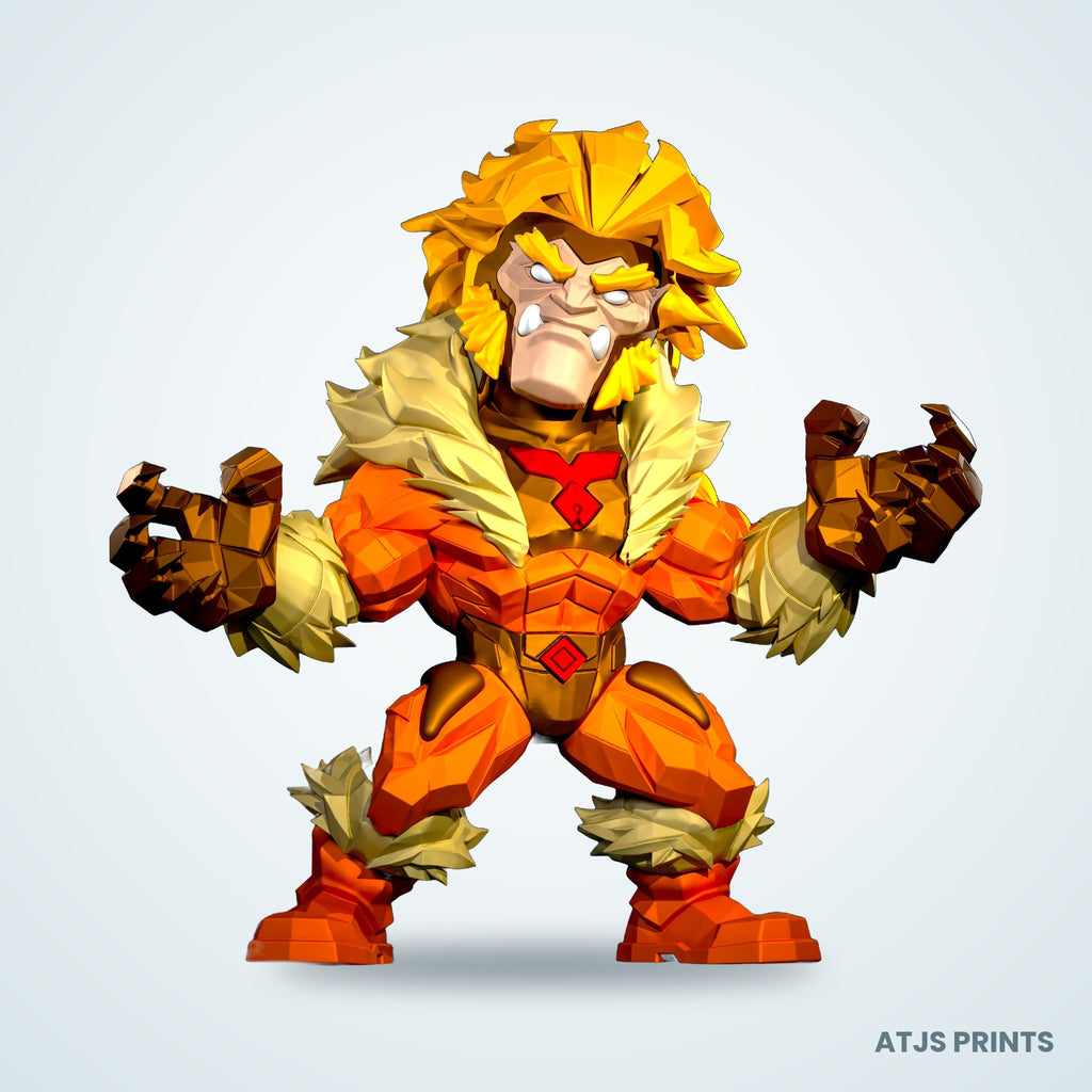 Sabretooth 3D Printed Figure - 11" - view 1