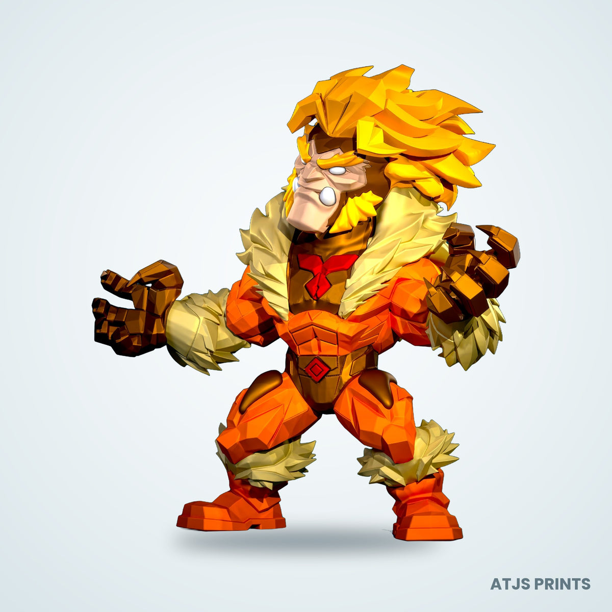 Sabretooth 3D Printed Figure - 11" - view 2
