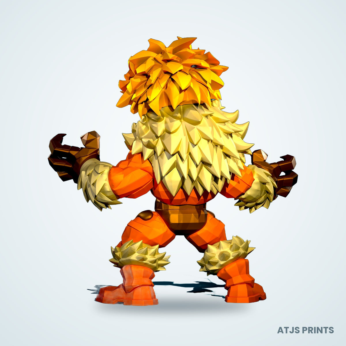 Sabretooth 3D Printed Figure - 11" - view 3