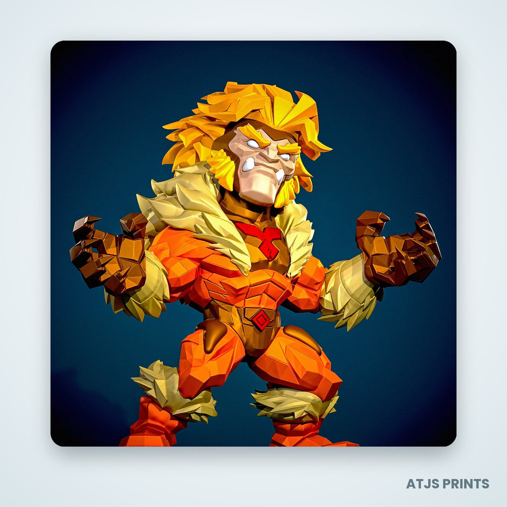 Sabretooth 3D Printed Figure - 11" - view 4