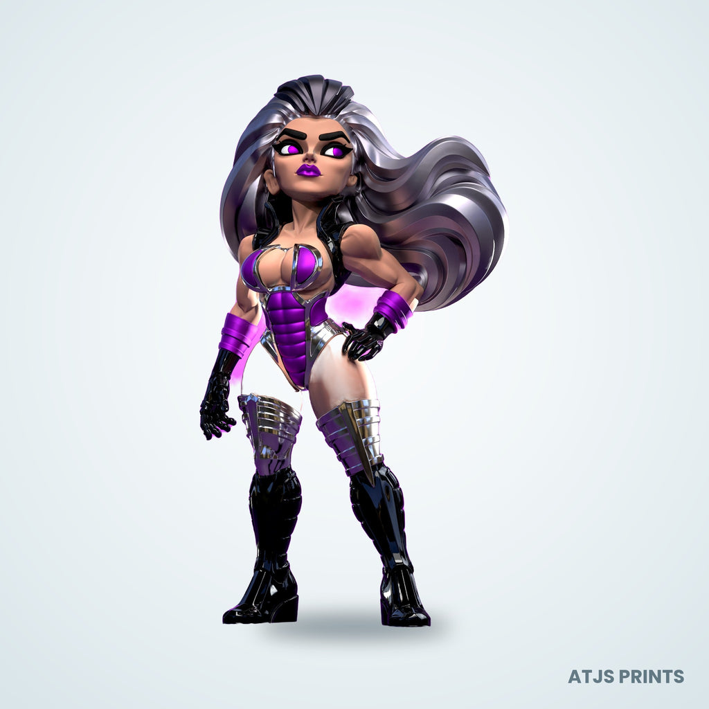 Sindel (Mortal Kombat) 3D Printed Figure - 13" - view 1