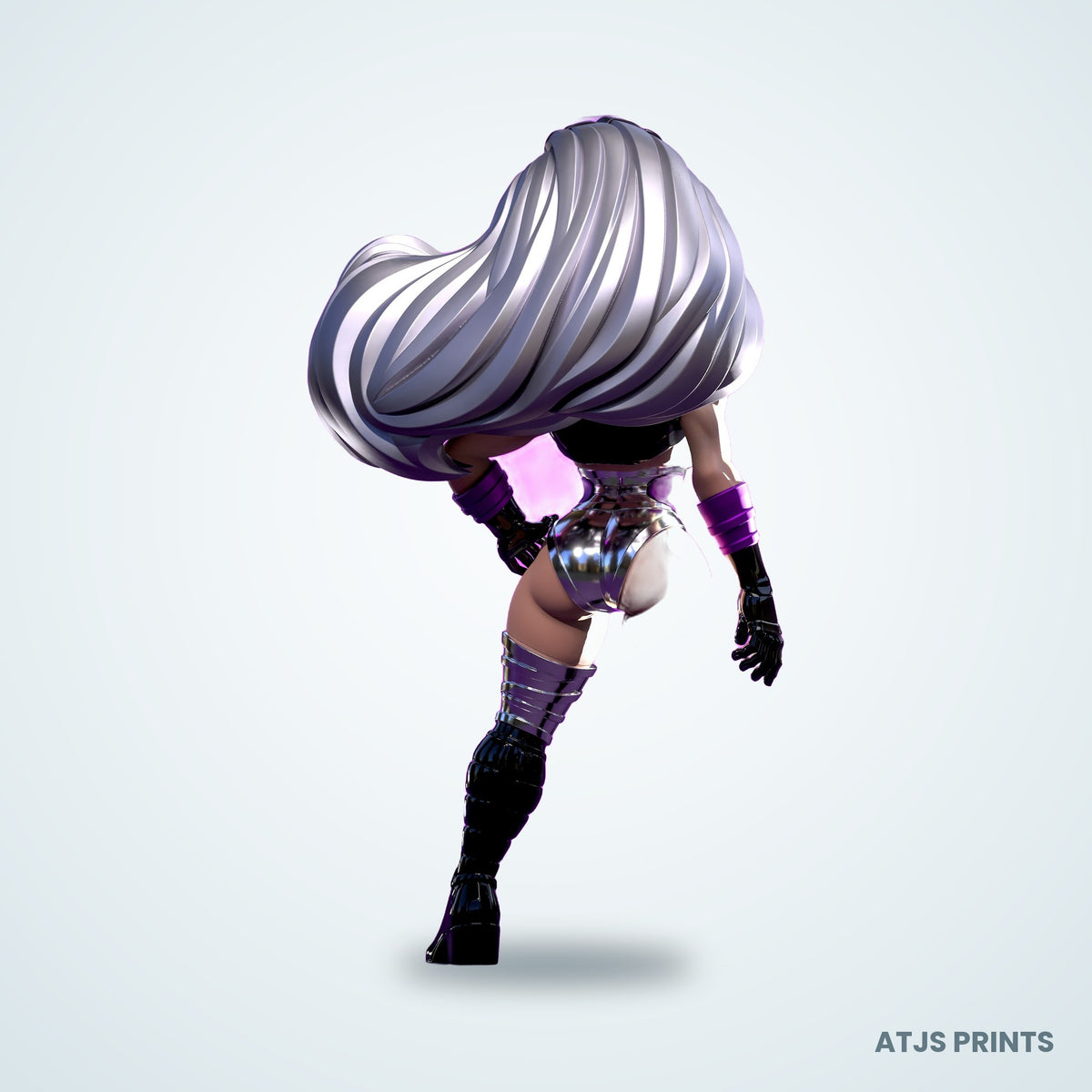 Sindel (Mortal Kombat) 3D Printed Figure - 13" - view 2
