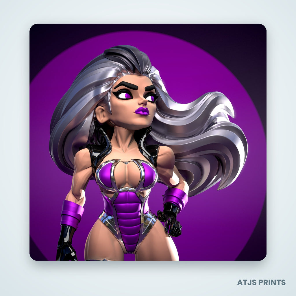 Sindel (Mortal Kombat) 3D Printed Figure - 13" - view 4
