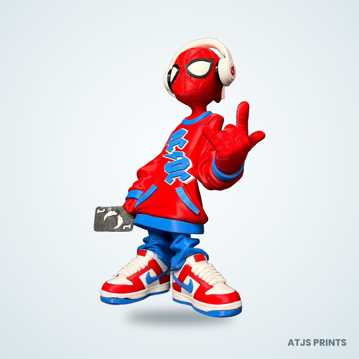 Spider-Man Hip-Hop Style Caricature 3D Printed Figure - 15" - view 1