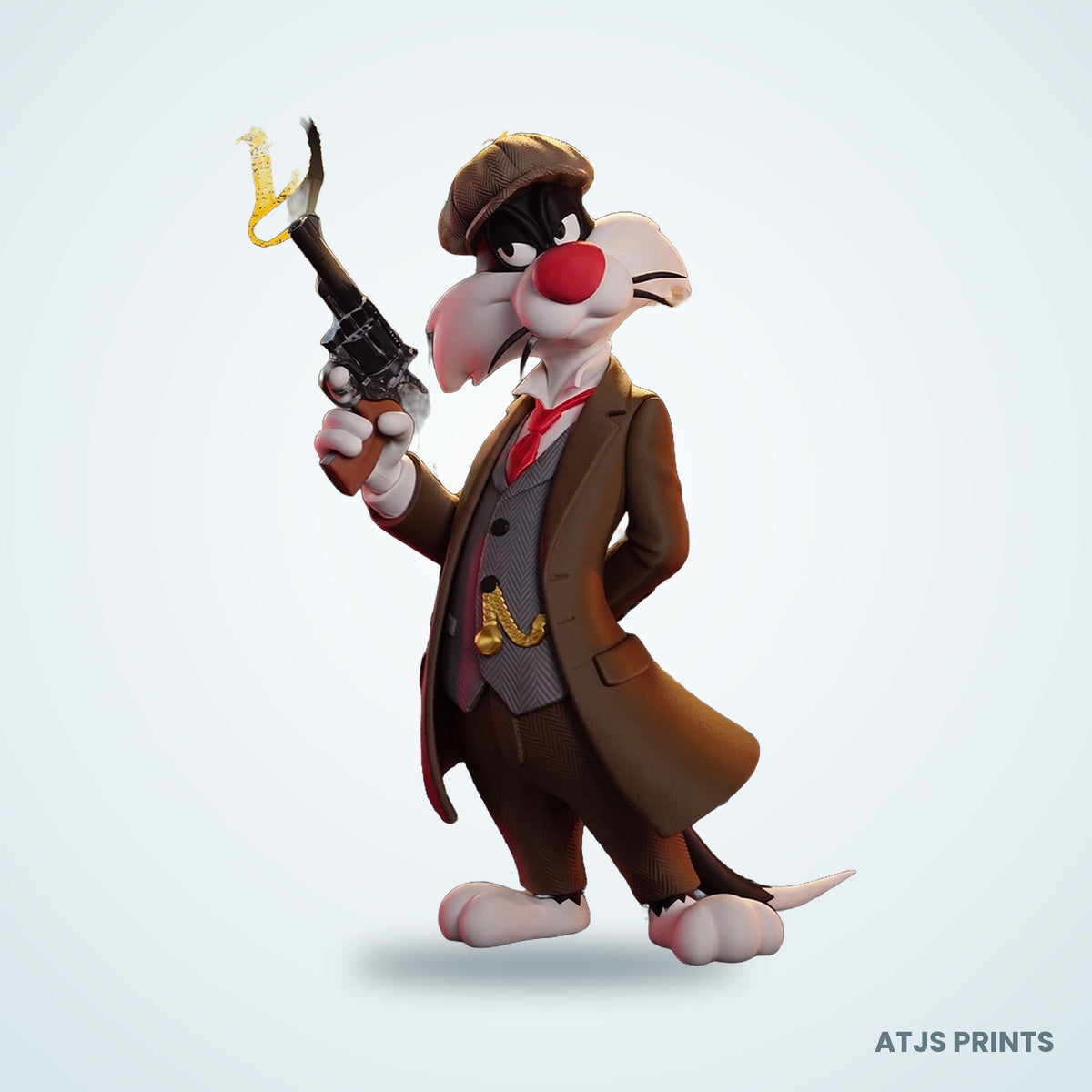Sylvester Peaky Blinders 3D Printed Figure - 17" - view 1