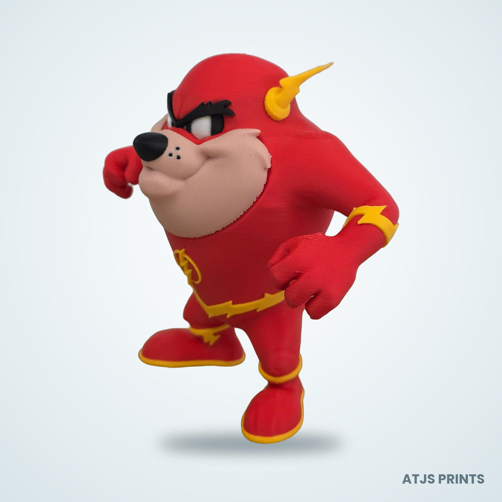 Taz as The Flash 3D Printed Figure - 15" - view 2