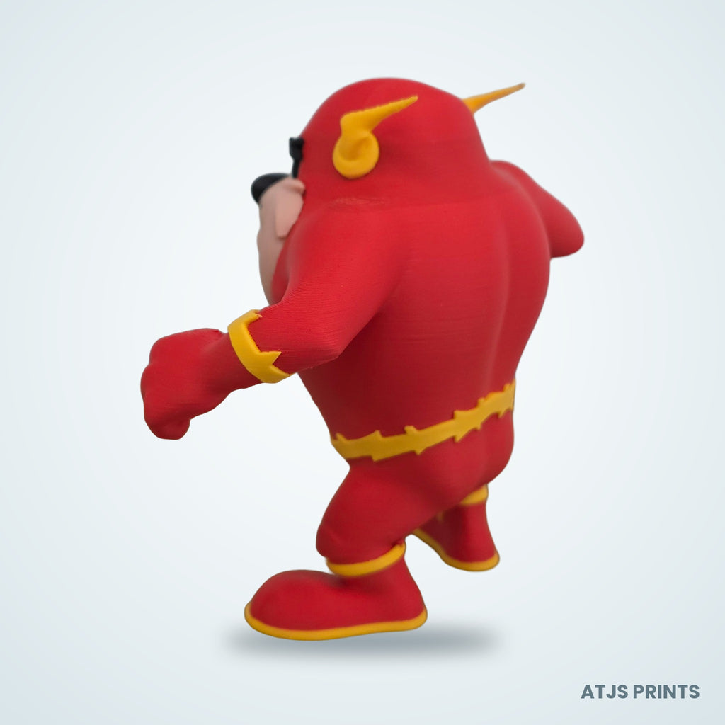 Taz as The Flash 3D Printed Figure - 15" - view 3