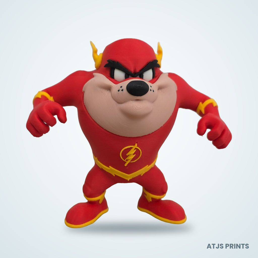 Taz as The Flash 3D Printed Figure - 15" - view 7