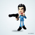 Tony Montana Caricature 3D Printed Figure - 15" - view 1