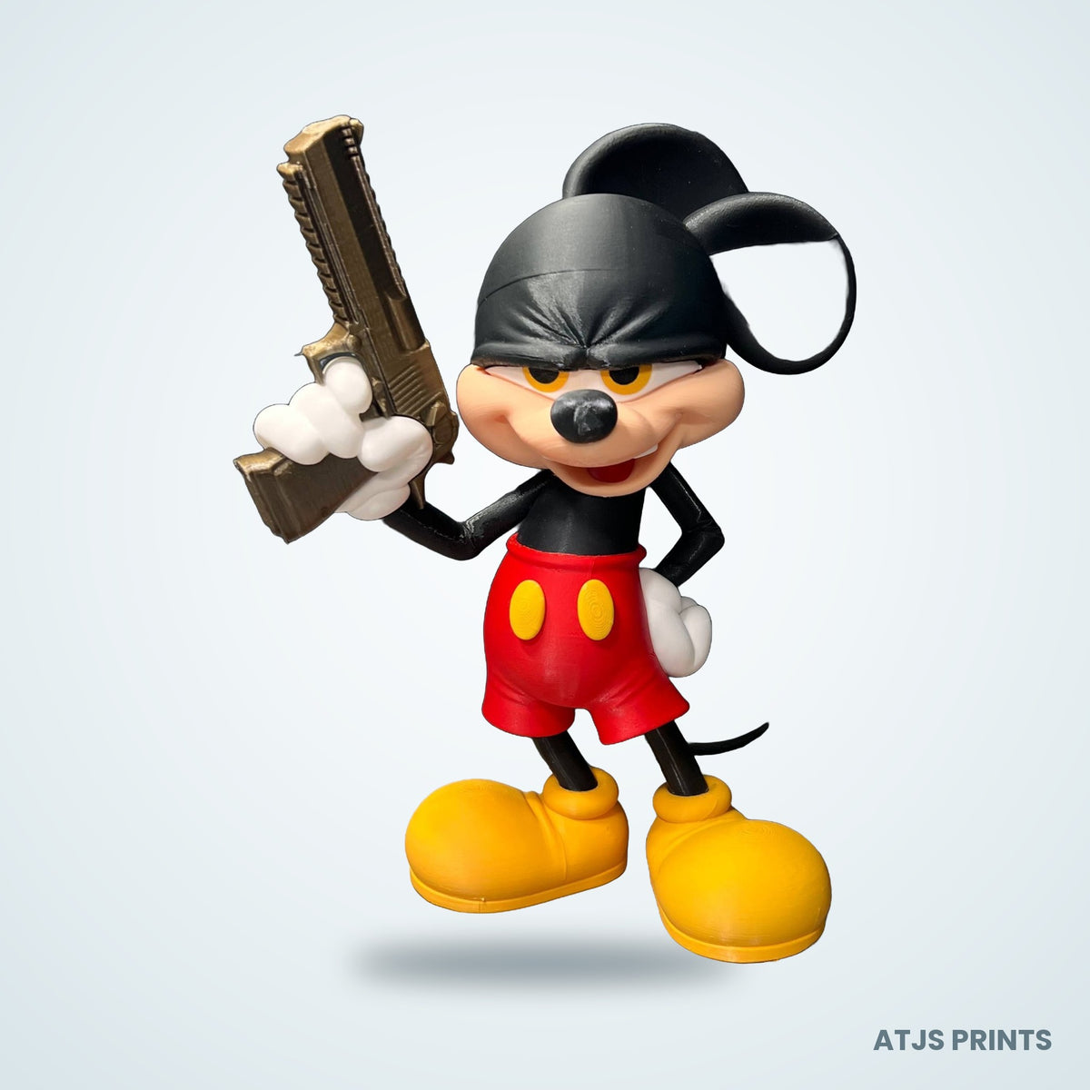 "Tricky Mouse" Gangster Caricature 3D Printed Figure - 11" - view 1