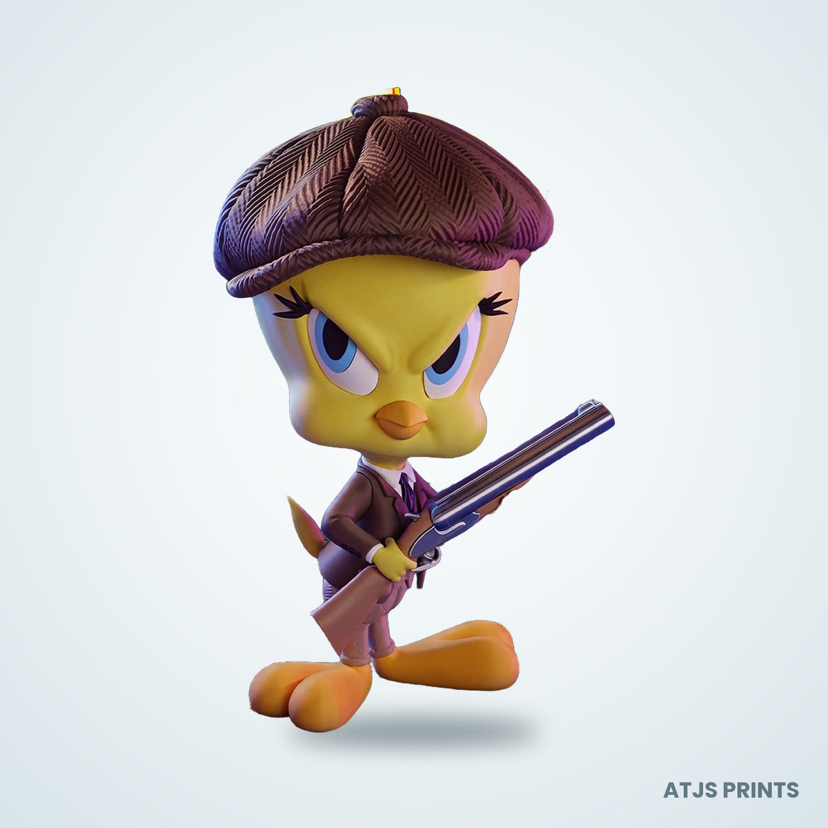 Tweety Peaky Blinders 3D Printed Figure - 11" - view 1