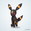 Umbreon 3D Printed Figure - 20" - view 1