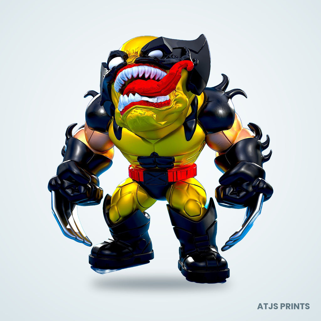 Venom x Wolverine (Venomverine) 3D Printed Figure - 11" - view 1