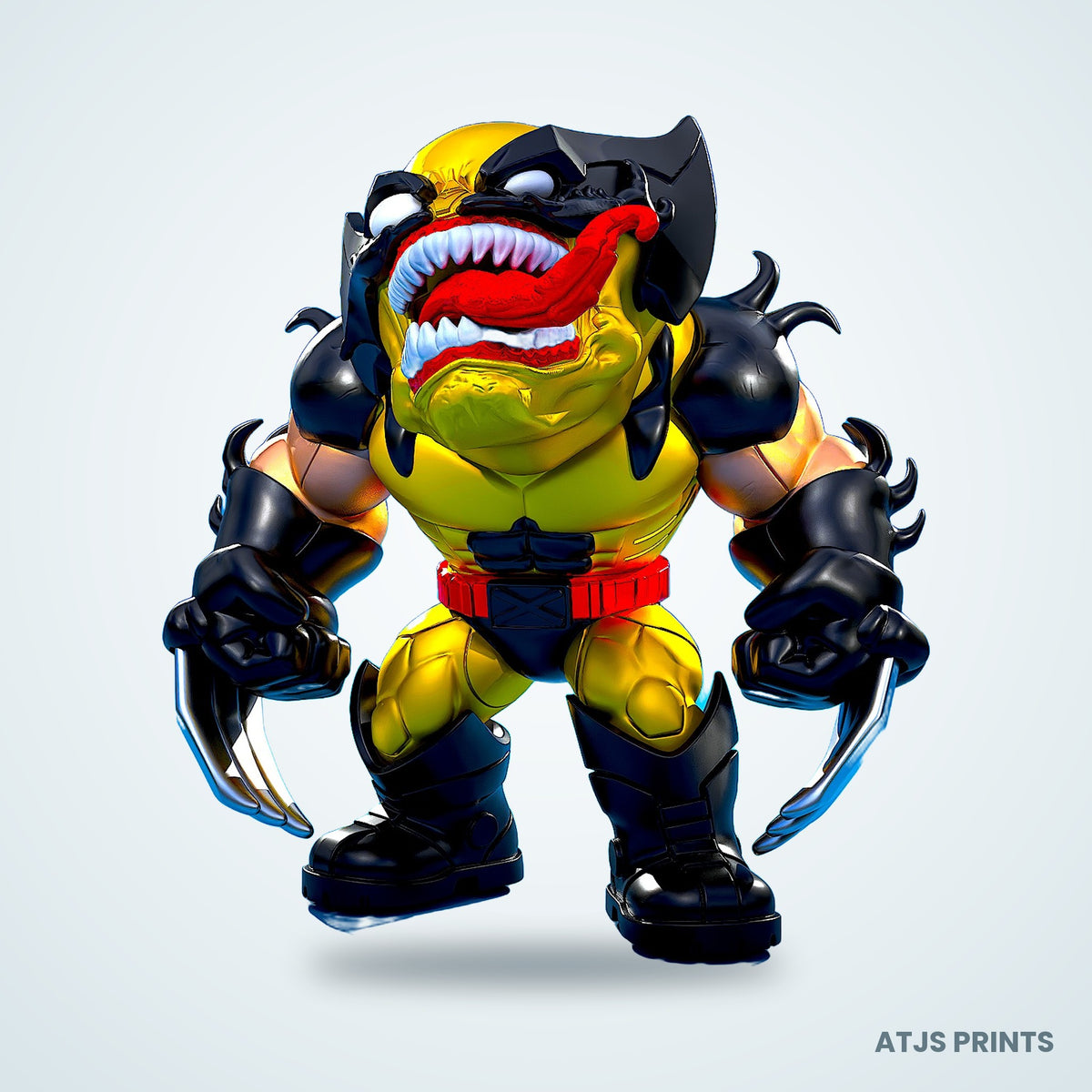 Venom x Wolverine (Venomverine) 3D Printed Figure - 11" - view 1