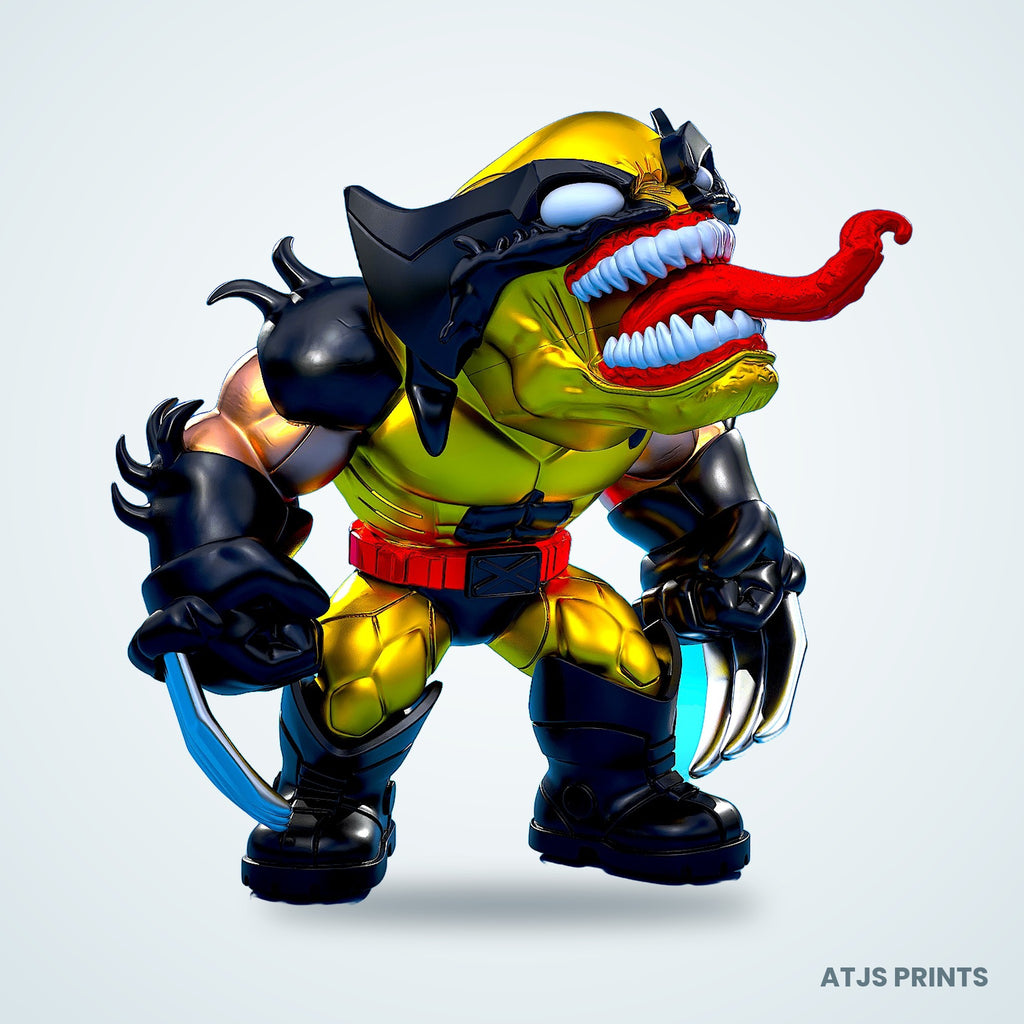 Venom x Wolverine (Venomverine) 3D Printed Figure - 11" - view 2