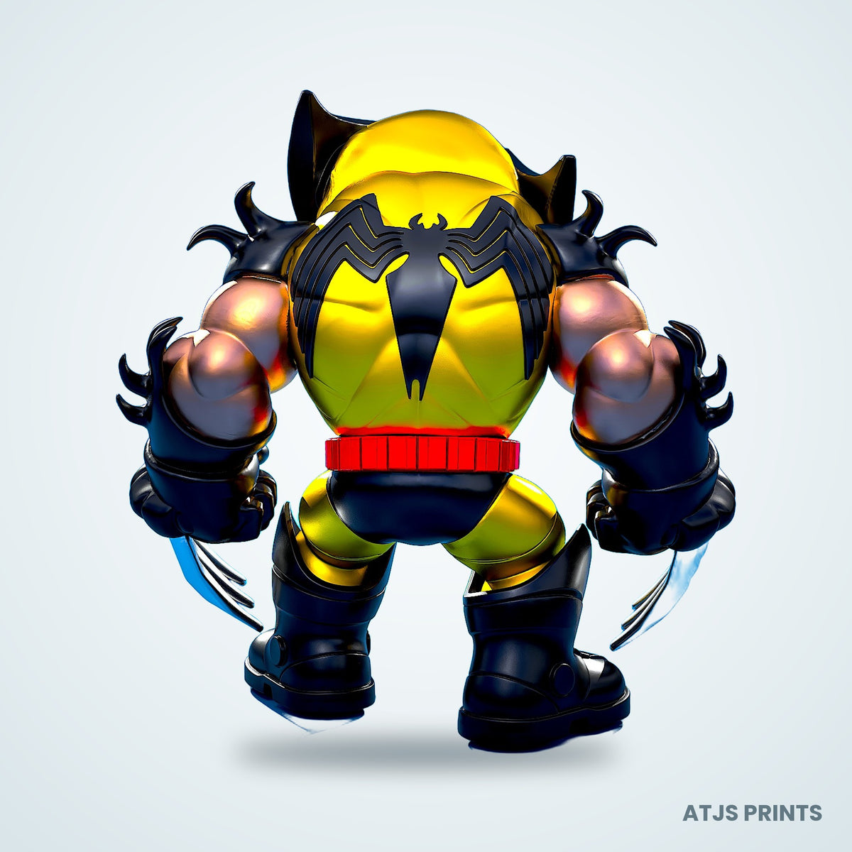 Venom x Wolverine (Venomverine) 3D Printed Figure - 11" - view 4