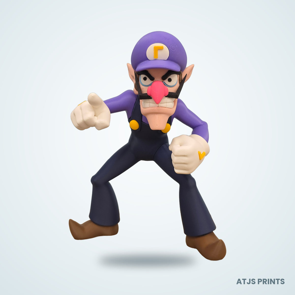 Waluigi 3D Printed Figure - 20" - view 1