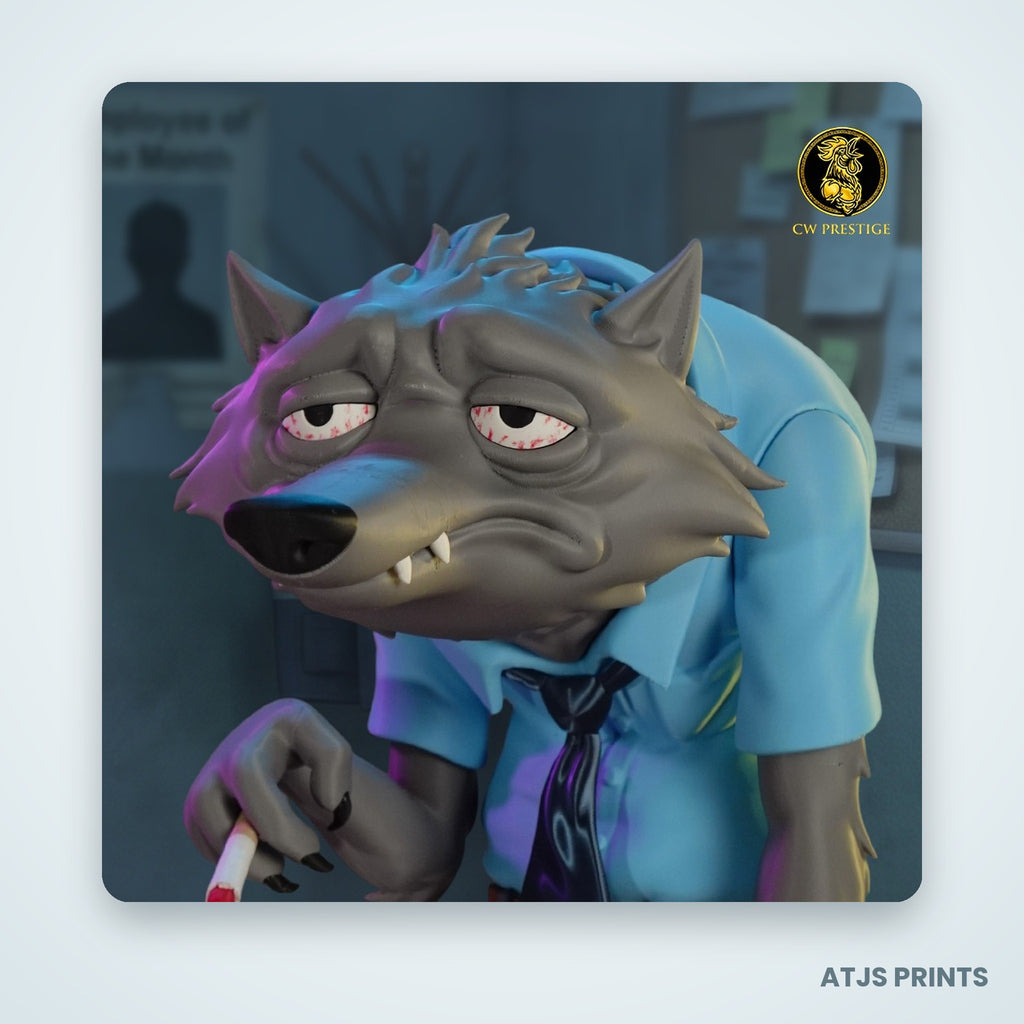 Wayne the Werewolf 3D Printed Figure - 11" - view 2