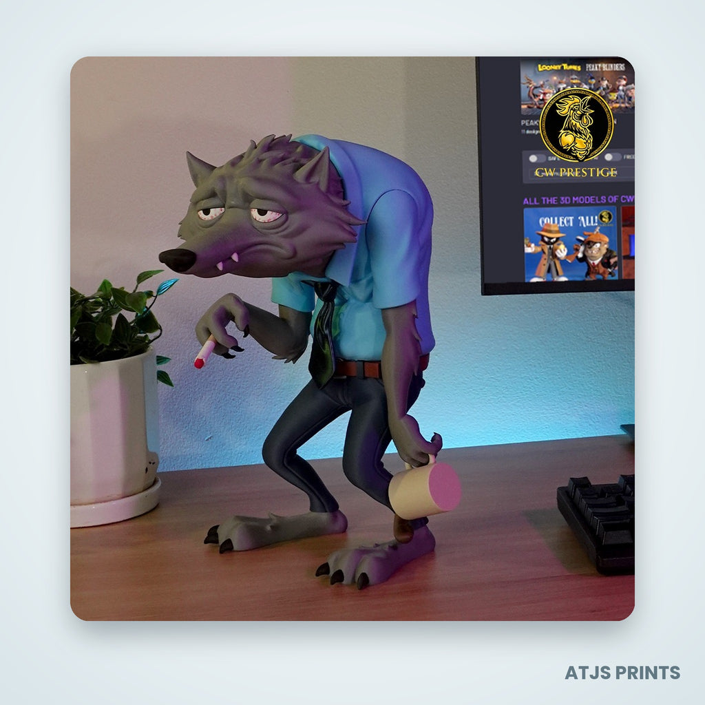 Wayne the Werewolf 3D Printed Figure - 11" - view 4